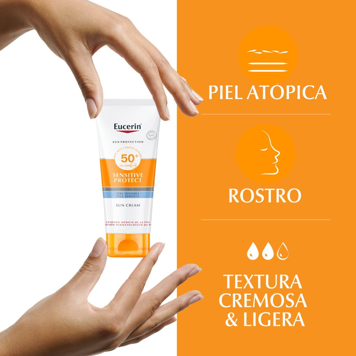 Sun Face Sensitive Protect Cream FPS 50+ | Protector solar para